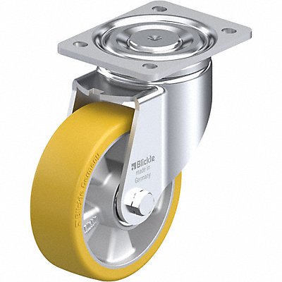 GRAINGER LHALTH150K Plate Caster Swivel Polyurethane 7 3/4 H