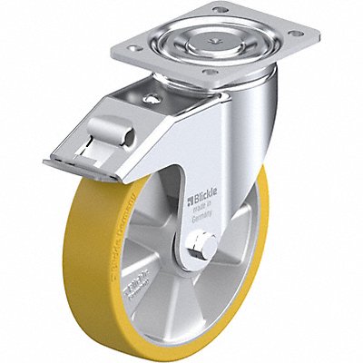 GRAINGER LHALTH200KFI Plate Caster Swivel Polyurethane 9 5/8 H