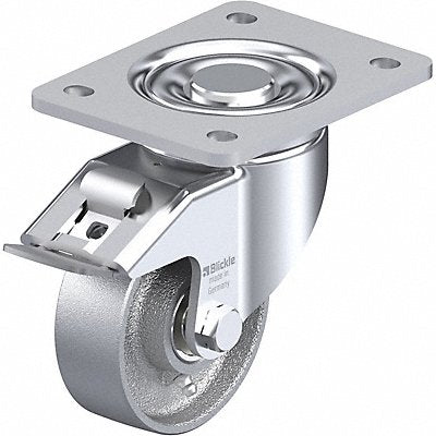 GRAINGER LHG100K3FI Plate Caster Swivel 5 1/2 H