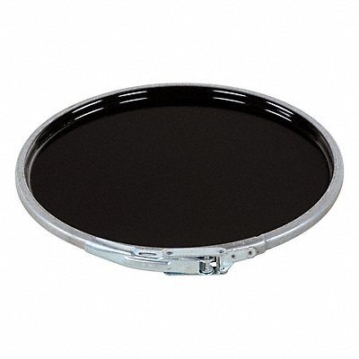 GRAINGER LIDSTLLLUN Steel Pail Lid Black Steel
