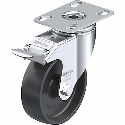 GRAINGER LKPAPOA100GFI Plate Caster Swivel 5 3/8 H