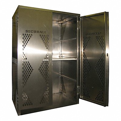 SECURALL LP12SVERTICAL Cylinder Storage Cabinet Gray Aluminum