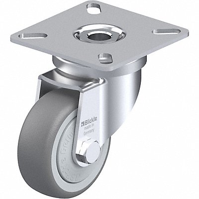 GRAINGER LPATPA50KF Plate Caster Swivel Rubber 2 13/16 H
