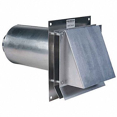 FIELD CONTROLS SWH4 Vent Cap 6 in Size Aluminum