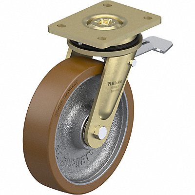 GRAINGER LSGB200KST Plate Caster Swivel Polyurethane 9 5/8 H