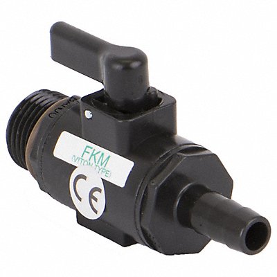 BANJO LVHB038050MTV Manual 2-Way Ball Valve NPT Polypropylene