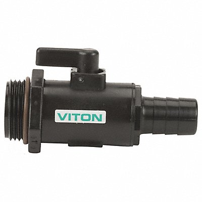 BANJO LVHB075100MTV Manual 2-Way Ball Valve NPT Polypropylene