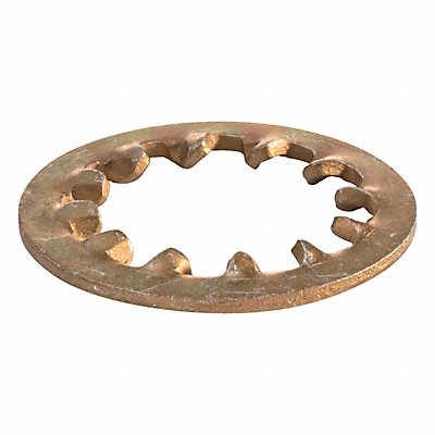 GRAINGER ZLWSH235 Lock Washer Steel #10 Silver PK25