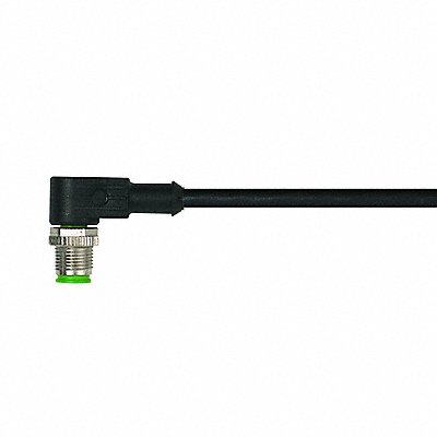 MURRELEKTRONIK 7000121216350100 Cordset Right Angle M12 Black 22 AWG 4A
