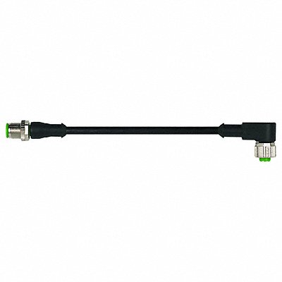 MURRELEKTRONIK 7000401216340100 Cordset Straight M12 Black 22 AWG 4A