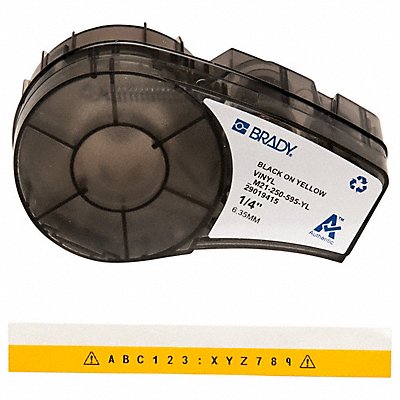 BRADY M21250595YL Label Tape Cartridge Permanent Printer
