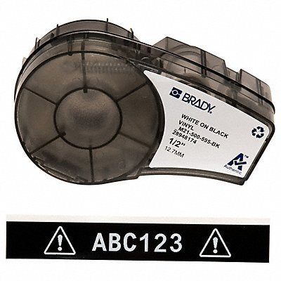 BRADY M21500595BK Label Tape Cartridge Permanent Printer