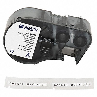 BRADY M481488 Precut Label Cartridge White Matte