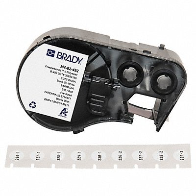 BRADY M482492 Precut Label Cartridge White Matte