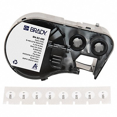 BRADY M482499 Precut Label Cartridge White Matte