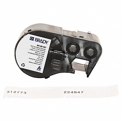 BRADY M486461 Precut Label Cartridge Clear/White Matte