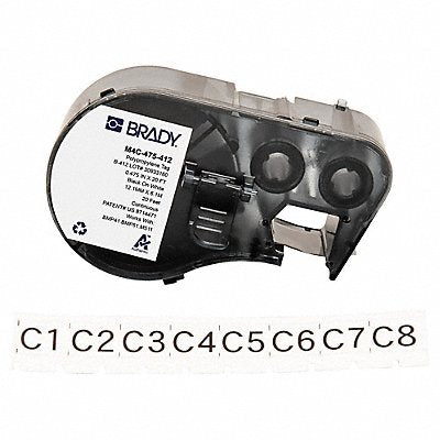 BRADY M4C475412 Continuous Label Cartridge White Matte