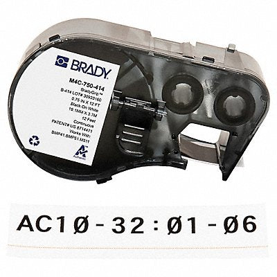 BRADY M4C750414 Label and Ribbon Cartridge Polyester