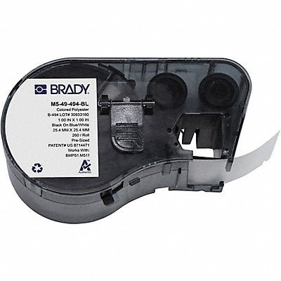 BRADY M549494BL Label and Ribbon Cartridge Polyester