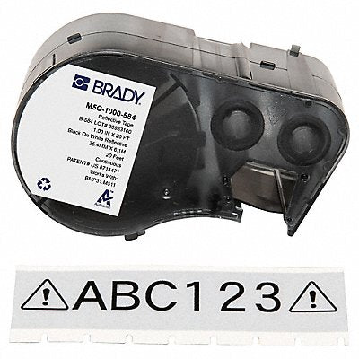 BRADY M5C1000584 Continuous Label Cartridge White Gloss