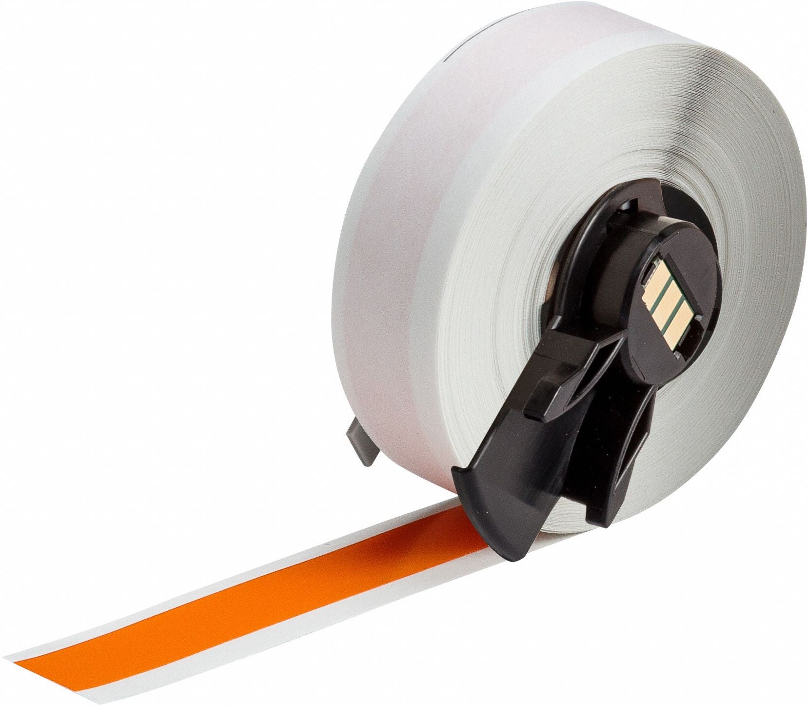 BRADY M6C500595OR Label Vinyl Color Orange 1/2 W