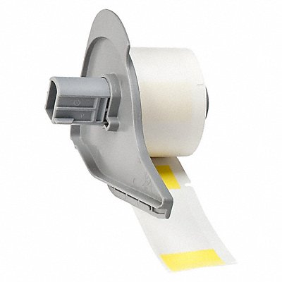BRADY M721427YL Label 1 in W Clear Yellow