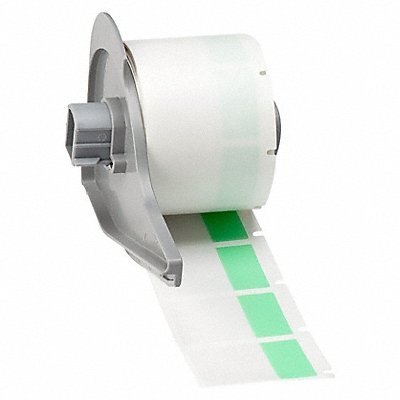 BRADY M731427GN Label 1 in W Clear Green