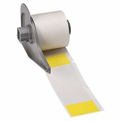 BRADY M733427YL Label 1 1/2 in W Clear Yellow