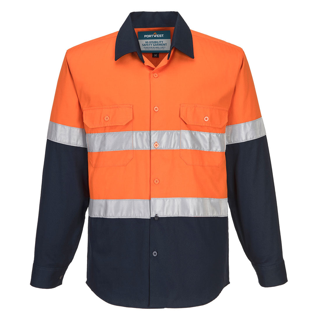 Portwest MA101 Hobart Hi-Vis Contrast Shirt L/S