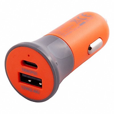 MOBILESPEC MBSHVDC02 DC Charger 12 V DC Hi-Vis Orange