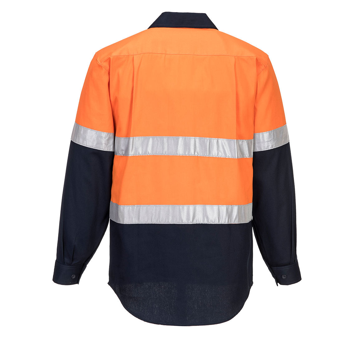 Portwest MC101 Hobart Hi-Vis Contrast 1/2 Button Shirt L/S