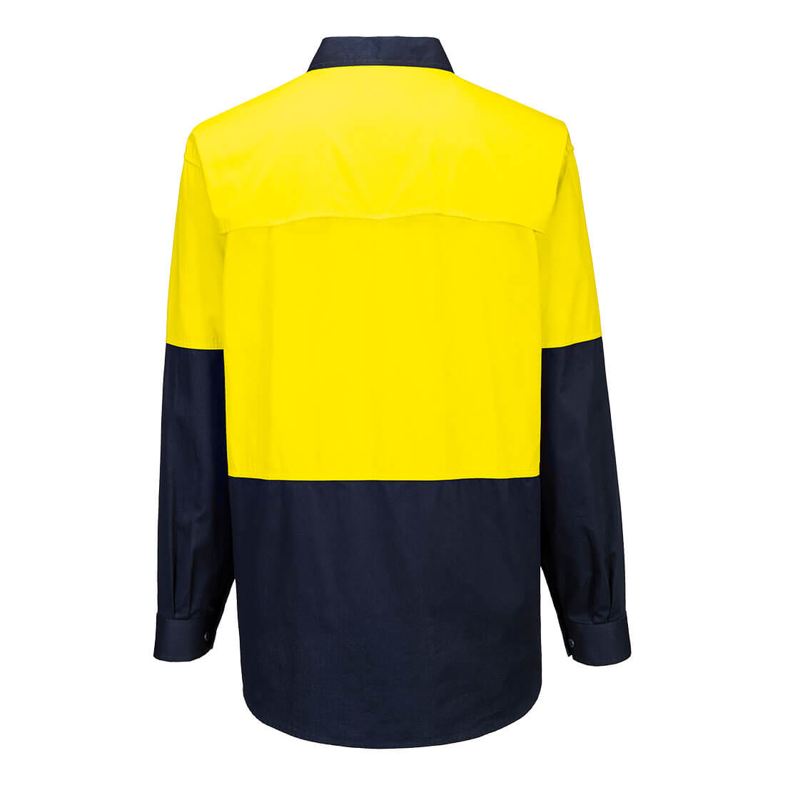 Portwest MC801 Canberra Hi-Vis Lightweight Contrast 1/2 Button Class D Shirt L/S