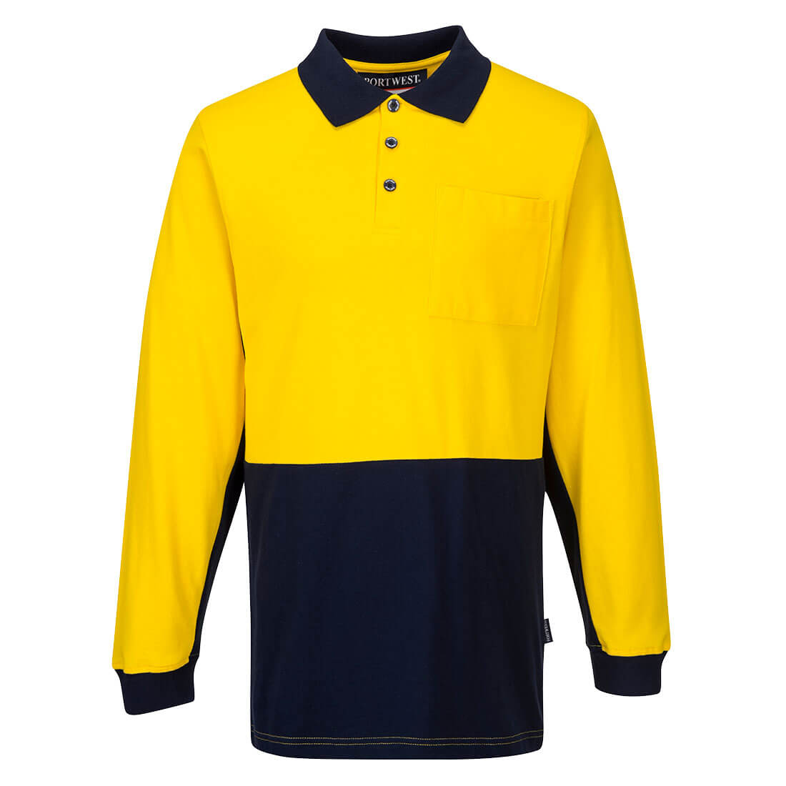 Portwest MD619 Long Sleeve Cotton Pique Polo