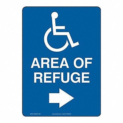 ACCUFORM MFEX545VP Sign ADA Accessible Refuge