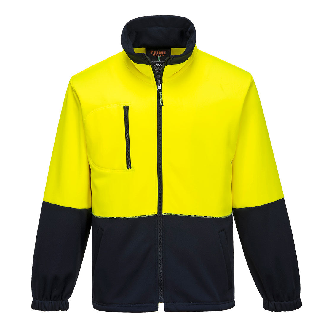 Portwest MH315 Hi-Vis Water Repellent Contrast Zipped Class D Brush Fleece