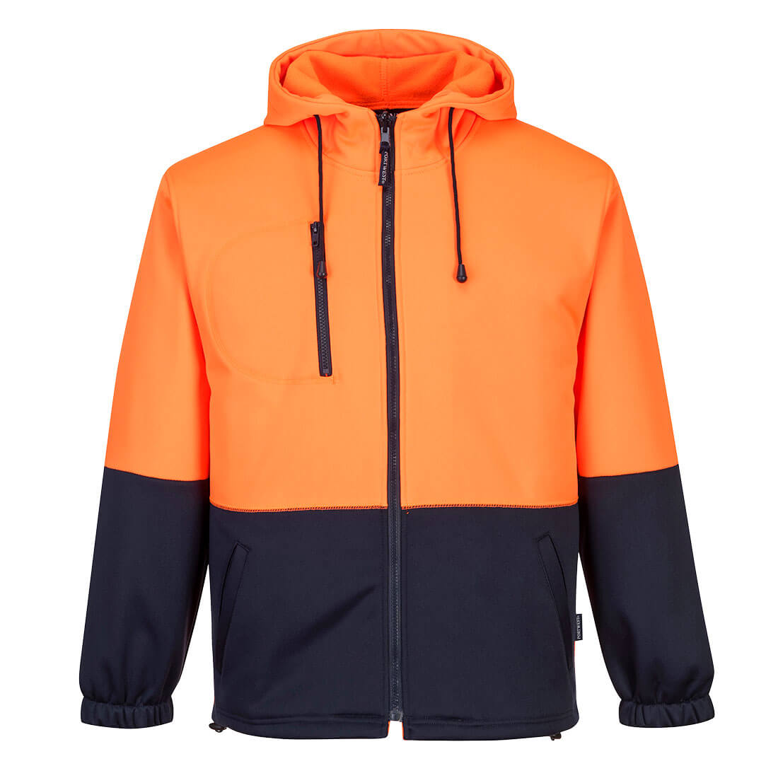 Portwest MH317 Hi-Vis Water Repellent Contrast Zipped Class D Hoodie