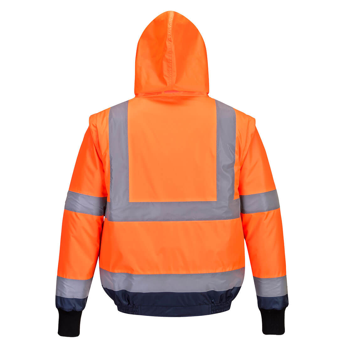 Portwest MJ464 Hi-Vis 2-in-1 Contrast Essential Bomber Jacket