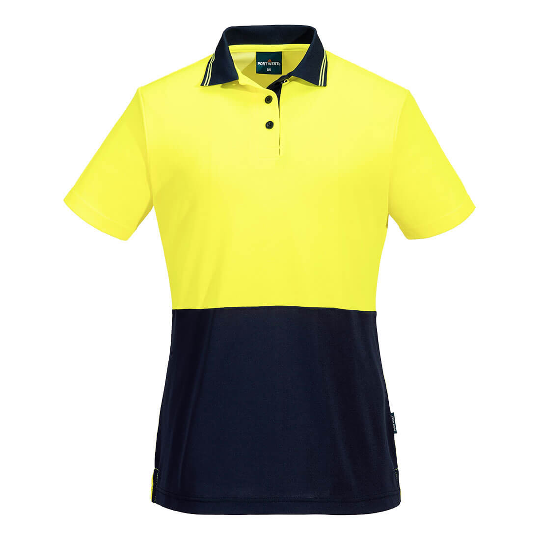 Portwest ML211 Hi-Vis Women's Cotton Comfort Contrast Class D Polo Shirt S/S