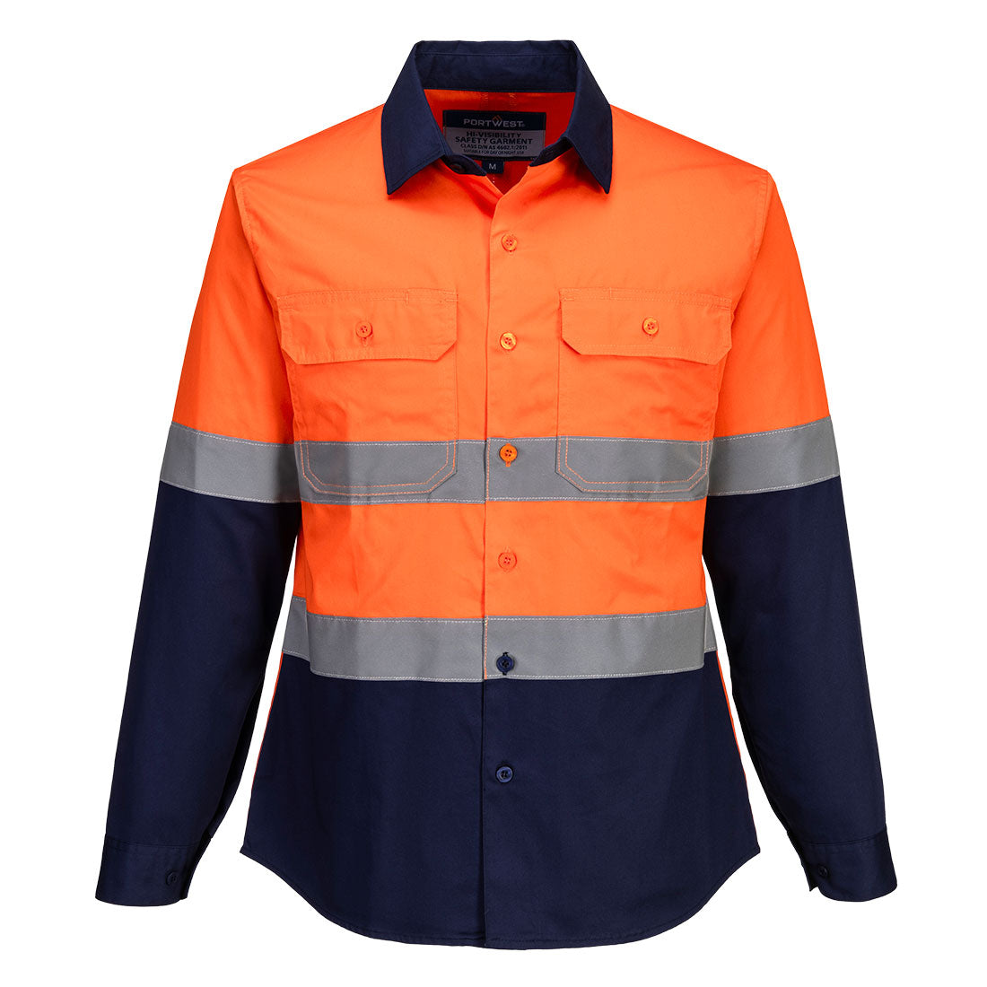 Portwest ML803 Hi-Vis Women's Lightweight Contrast Shirt L/S