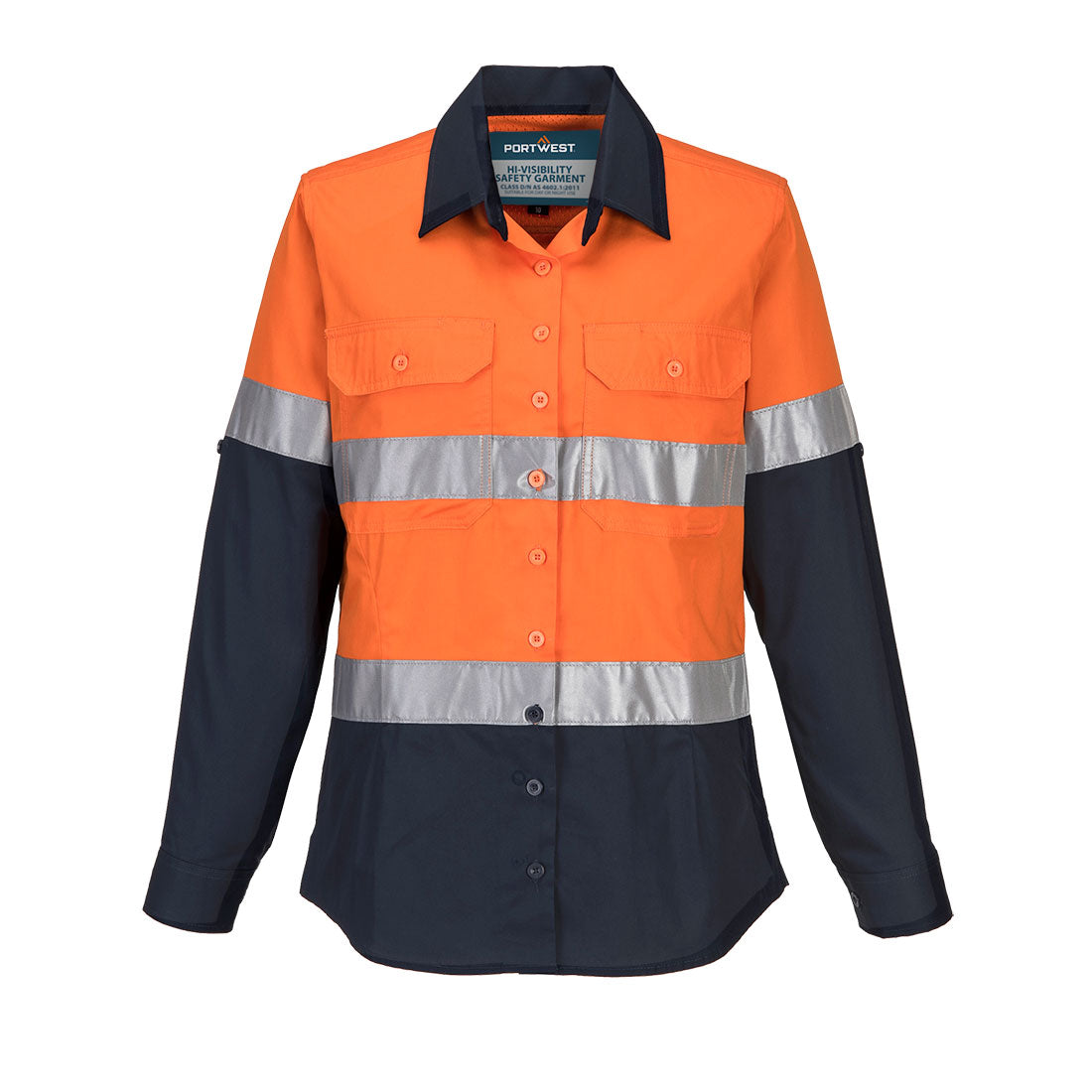 Portwest ML808 Hi-Vis Women's Lightweight Contrast Shirt L/S