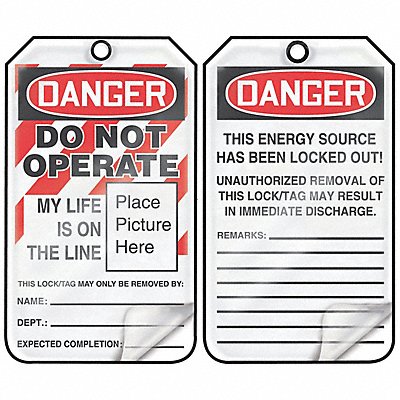 ACCUFORM MLT600LPP Danger Tag 3-1/4 WX5-3/4 H PK25