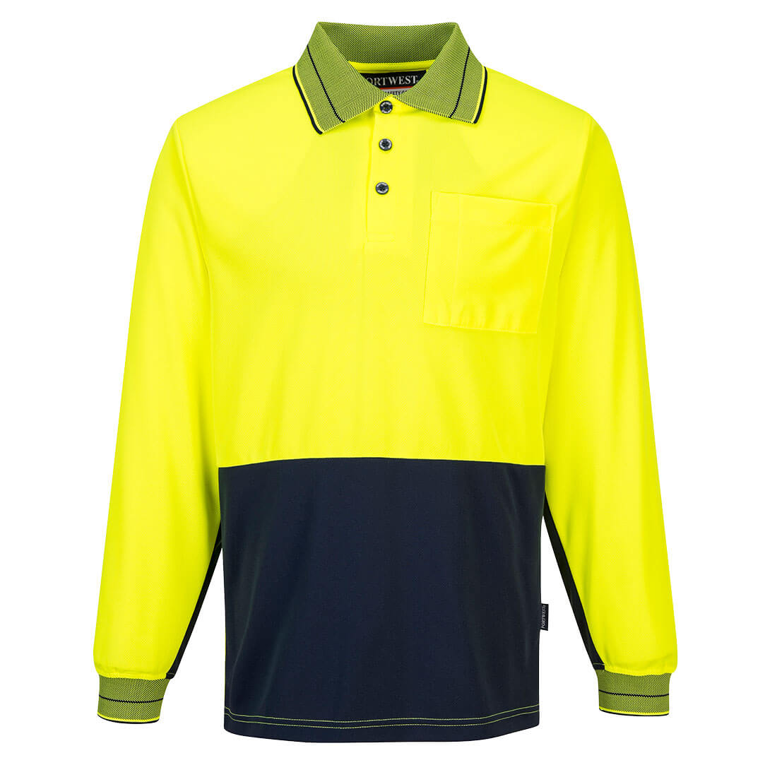 Portwest MP113 Hi-Vis Contrast Class D Polo Shirt L/S