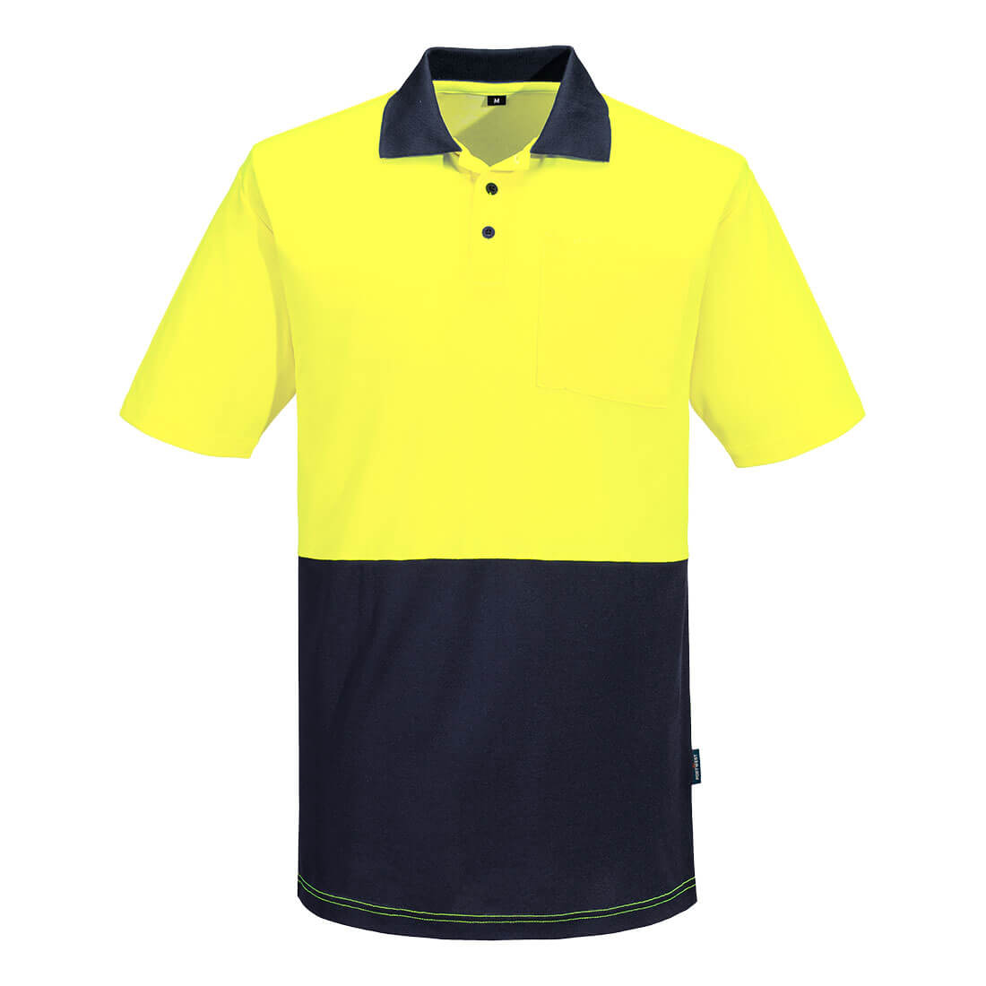 Portwest MP415 Hi-Vis Cotton Comfort Contrast Class D Polo Shirt S/S