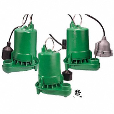 MYERS MSCI50V10 Submersible Sump Pump 8ft 14.25in 115VAC