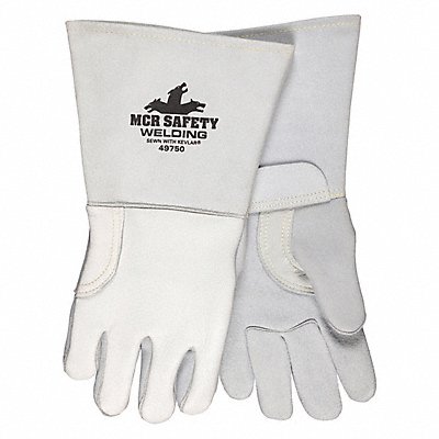 MCR SAFETY 49750M Welding Leather Glove Grey M PK12