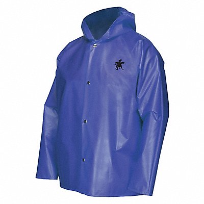 MCR SAFETY 563JHL Rain Jacket Bound Seam L Blue Unisex