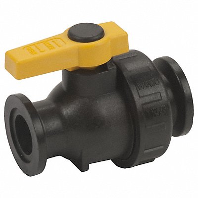 BANJO MSUV100FP Manual 2-Way Ball Valve NPT Polypropylene