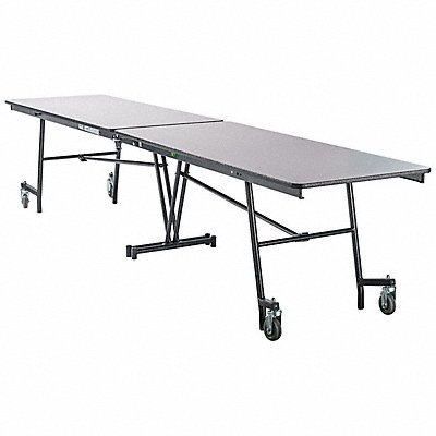 NATIONAL PUBLIC SEATING MT12MDPEPCGY Mobile Cafeteria Table 29 H 56 W 146 D