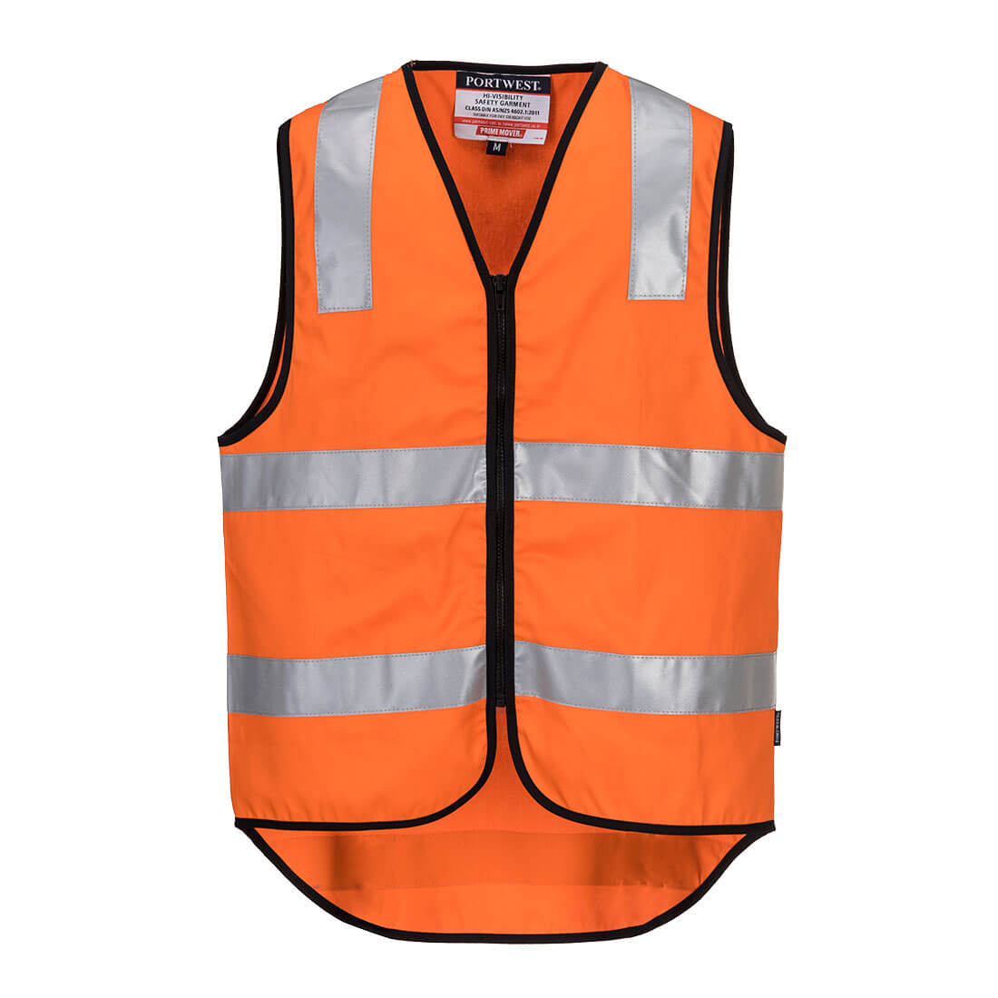 Portwest MW338 Hi-Vis Cotton Zipped Vest