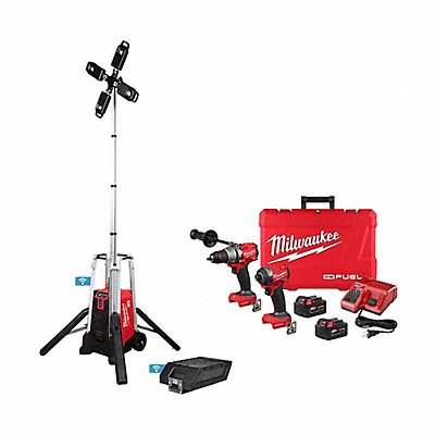 MILWAUKEE TOOL EQUIPMENT MXF0411-XC, 369622 MX FUEL Tower Light + M18 FUEL Combo Kit